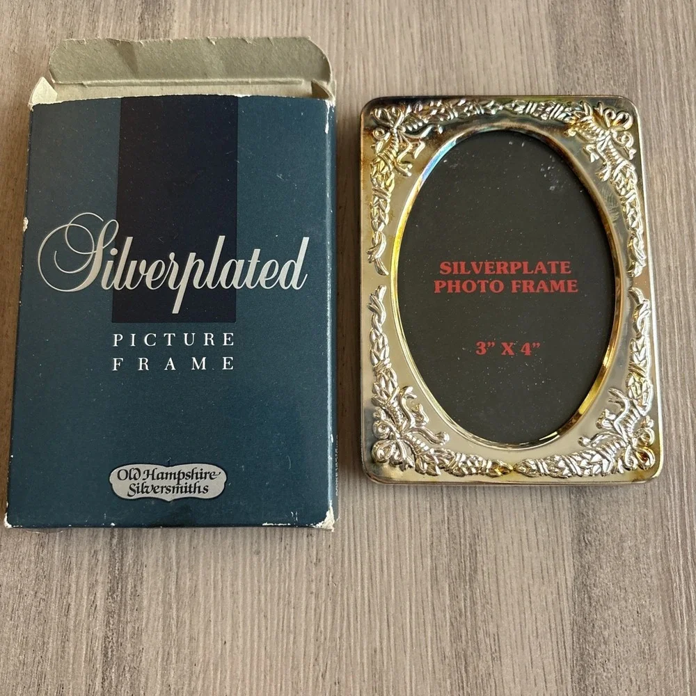 Vintage Picture Frame Silverplate with Original Box 3